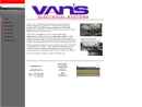 Website Snapshot of Van's Electrical Systems