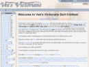 Website Snapshot of Vee's Victorians