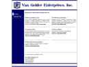 Website Snapshot of VAN GELDER ENTERPRISES INC