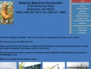 Website Snapshot of Whatcom Waterfront Construction