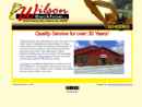 Website Snapshot of Wilson's Backhoe, Inc.