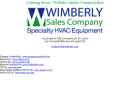 Website Snapshot of WIMBERLY SALES COMPANY INC.