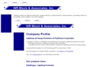 Website Snapshot of WR BLOCK AND ASSOCIATES INC