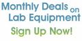 sign up for our monthly equipment list!