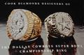 Cook Diamonds Designers of the Dallas Cowboys Super Bowl Championship Ring