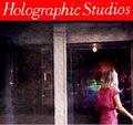 Holographic Studios in New York.
Hologram in window.  Holography inside.