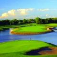 The famed 17th hole and its island green at Edinburgh USA in Brooklyn Park is sure to challenge the entire Minnesota State Open field when the tournament arrives July 19-21. (Photo courtesy of Edinburgh USA)