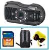 Optio WG-3 Waterproof Rugged Digital Camera with Adventure Case + Floating Starp Promotional Kit - Black *FREE SHIPPING*
