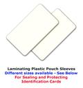 Lamination pouch sleeve for id cards