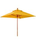outdoor wood market umbrella