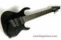 Custom 9 String Guitar Multi Scale Black Ebony 1
