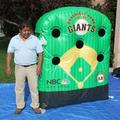 NBC Bay Area Giants Inflatable Base Ball Toss Game