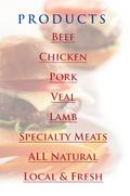 beef, chicken, pork, veal, lamb, all natural, organic, halah
