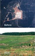 land reclamation before and after