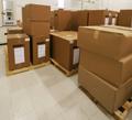 shipping boxes in warehouse