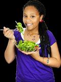 Girl Having Salad