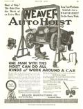 Weaver Auto Hoist Advertisement from 1918