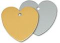 Heart Shaped Anodized Aluminum Tag