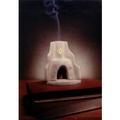 Southwest Style Corner Fireplace: with Alder 40 count Box of natural wood incense.