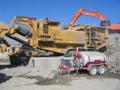 SMI 4043T Impact Crusher with dust suppression.