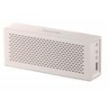 SimplyVibe V5-BT1-White Bluetooth Speakers with Charge-out USB port for mobile devices