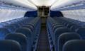 The empty cabin of an airplane --- Image by    Halfdark/fstop/Corbis