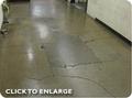 Epoxy Decorative Vinyl Flake Flooring - Hallway flooring prior to preparation and installation