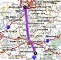 Full route from Cincinnati Airport to National Metal Processing facilities