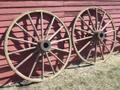 Antique Wood Wagon Wheels-52