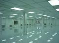 ISO 7 / Class 10,000 Cleanroom by Cleanroom Results Inc. Wall panels are MODULAR, and have an FRP layer over drywall. The smooth FRP surface gives the room good chemical resistance as well as good ease of cleaning.