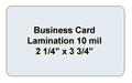 Business Card Laminating Pouch 10 mil thickness