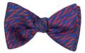Blue, Red, and Green Striated Pattern Woven Day Bow