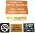Custom Engraved Signage