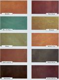 acid stain color chart
