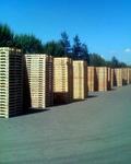 cutter lumber pallets stacked