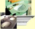 our work: cabinets, moulding, Corian countertops