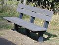 Plastic Recyling Rock Island recycled plastic park bench