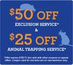 animal exlcusion coupon