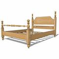 Tall Federal Cannonball Bed