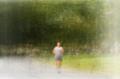 Recreational runners in central park. 2004