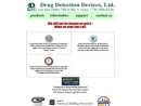 Website Snapshot of DRUG DETECTION DEVICES LTD