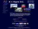Website Snapshot of A-1 Signs, Inc.