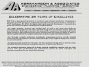 Website Snapshot of Abrahamson & Associates - Engineering Planning Surveying