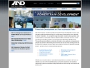 Website Snapshot of A & D Technology, Inc.
