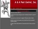 Website Snapshot of A & A Pest Control Inc