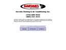 Website Snapshot of Aarvaks Heating & Air Conditioning Inc