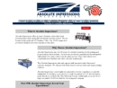 Website Snapshot of Absolute Impressions, Inc.
