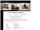 Website Snapshot of Accent Drapery Co.
