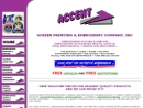 Website Snapshot of Accent Screenprinting & Embroidery, Inc