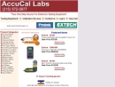 Website Snapshot of ACCU-CAL LABS